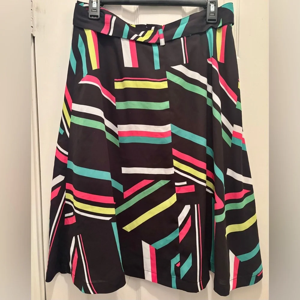 Bar III Multicolor Striped Midi Skirt - Picture 5 of 8